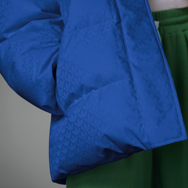 adidas Adicolor Heritage Now Monogram Puffer Jacket - Blue