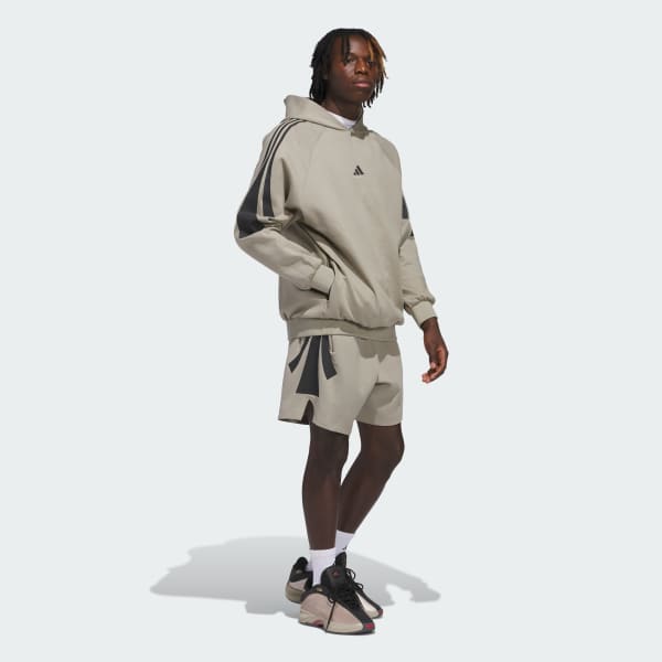 Beige adidas Basketball Spacer Shorts (Gender Neutral)