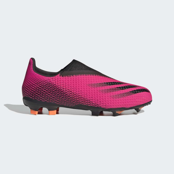 Pink X Ghosted.3 Laceless Firm Ground Cleats KZN10