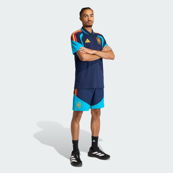 สีน้ำเงิน เสื้อโปโล Spain 26 Tiro