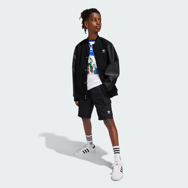 Noir Short Cargo Enfants