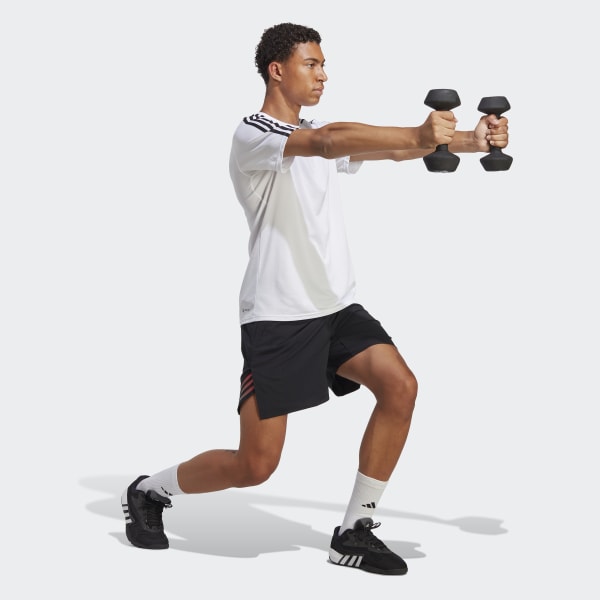Zwart Train Icons 3-Stripes Training Short