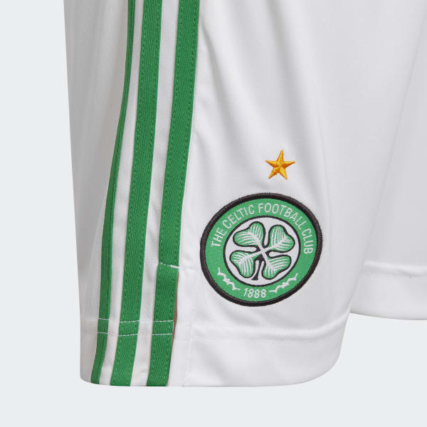 Celtic Football Shorts Home shorts Adidas 9-10 Years White/Green 100%  Offiziell