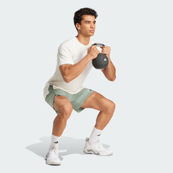 Green Designed for Training Workout Shorts