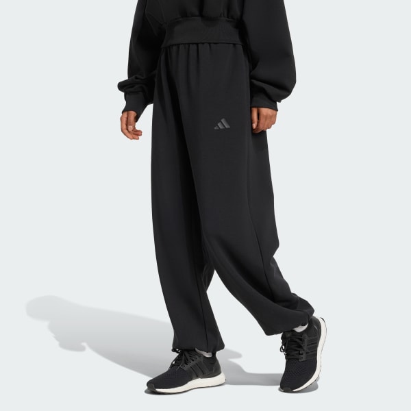 adidas Soft Lux Loose Pant - Black | Free Shipping with
