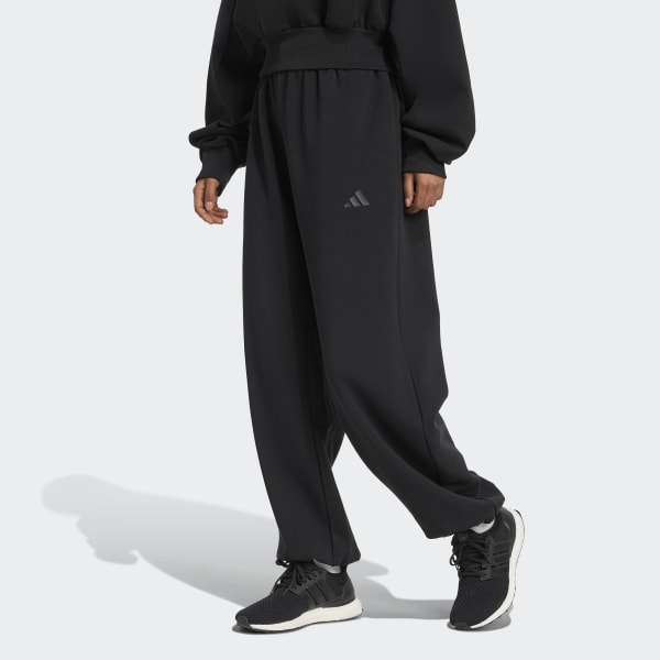 新品158 Adidas JK トラックパンツ ルーズフィット 黒JM4677 アディダス ソフト ラックス ルーズ パンツ - ブラック
