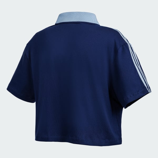 Loose Crop Polo Shirt