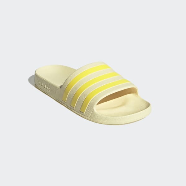 Neon yellow adidas slides shop