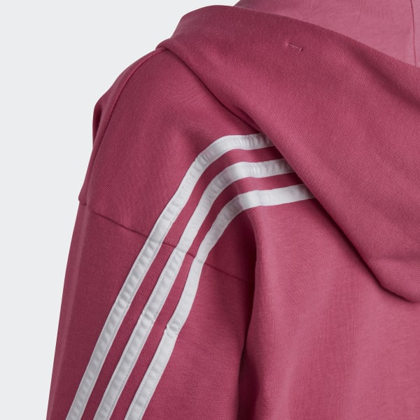 ruzová Mikina Future Icons 3-Stripes Full-Zip Hoodie