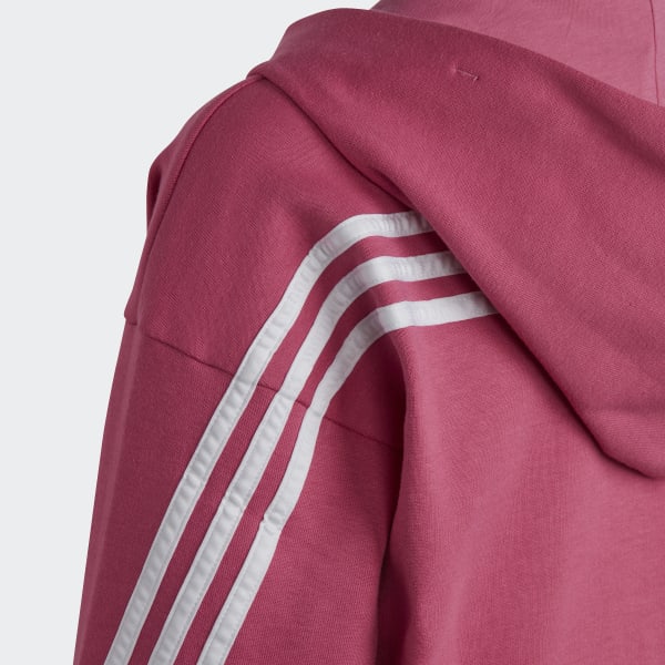 Rose Veste à capuche entièrement zippée 3-Stripes Future Icons