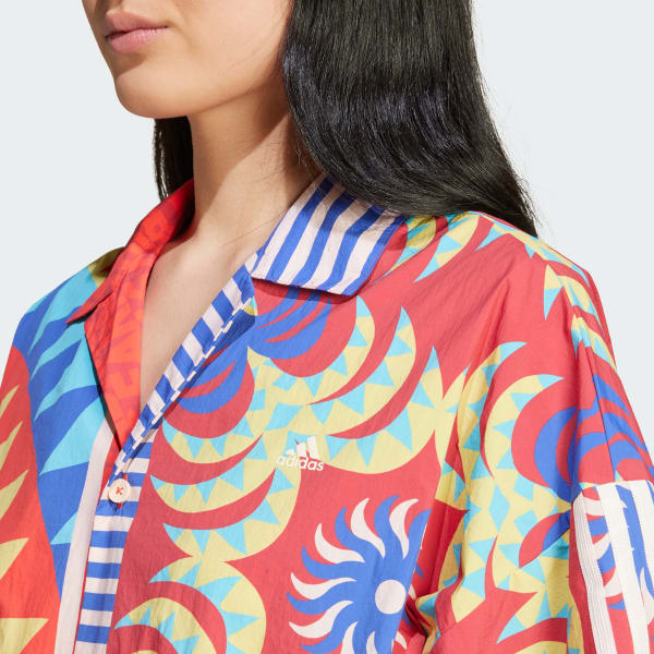 adidas x FARM Rio Shirt - Blue | Free Shipping with adiClub