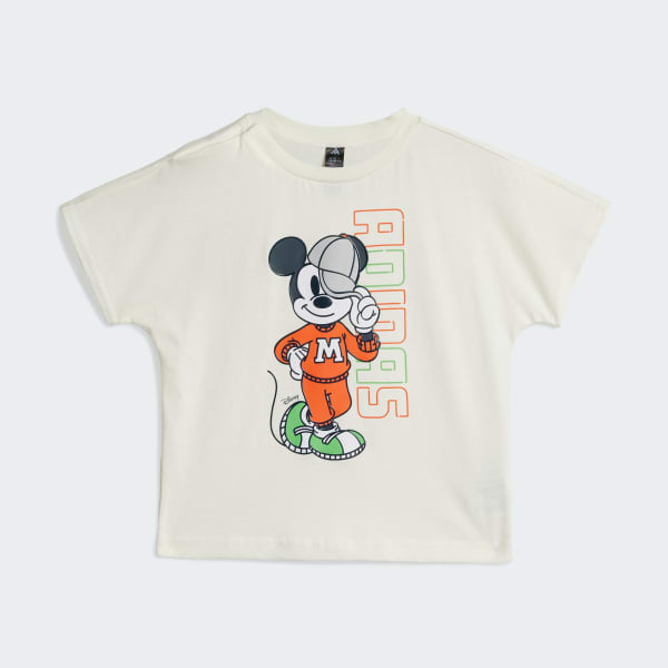 ホワイト ディズニー ミッキーマウス 半袖Tシャツ キッズ