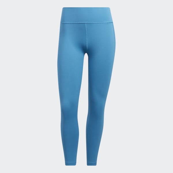 modrá Legíny adidas Yoga Studio 7/8