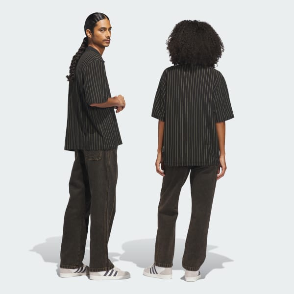 ブラウン スケートボーディング x KADER アシッドウォッシュ パンツ