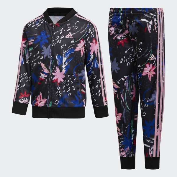 adidas floral jogging suit