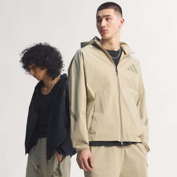 Braun adidas Z.N.E. gewebte Originals Jacke