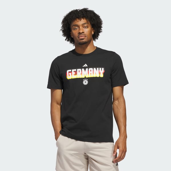 adidas FIFA World Cup™ 26 Germany Home Graphic Tee - Black | Free