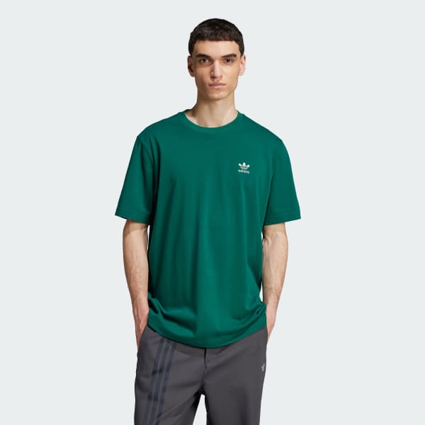 Verde Camiseta Boxy Adicolor Classics Back+Front Trefoil