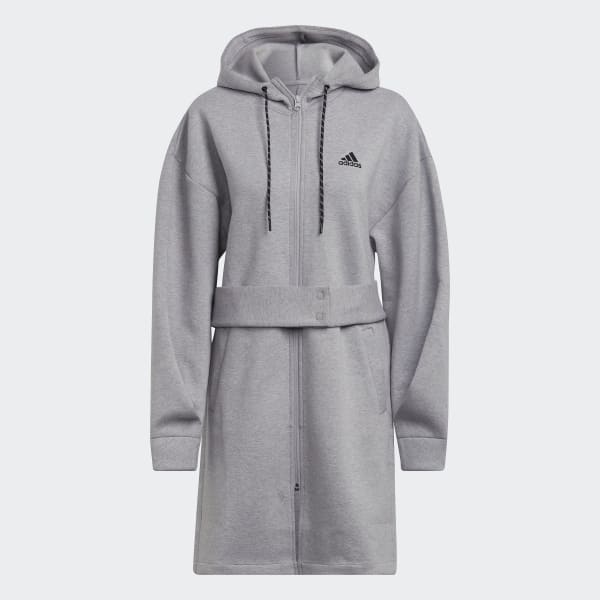 Gris adidas Sportswear Hooded Zip Jacket TI916