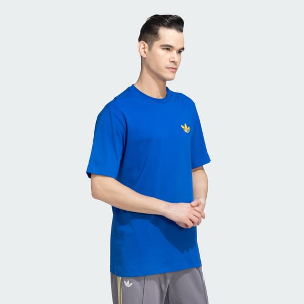 Blue adidas Originals Trefoil Car Tee