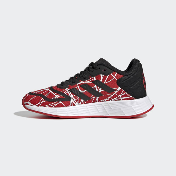 Adidas X Marvel Duramo 10 Miles Morales Lace Shoes Red Adidas Canada