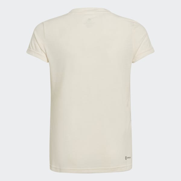 Beige Camiseta de Entrenamieto de Yoga AEROREADY