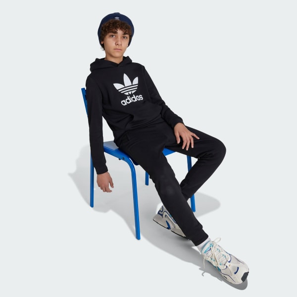 Negro Polera con Capucha Trifolio Kids
