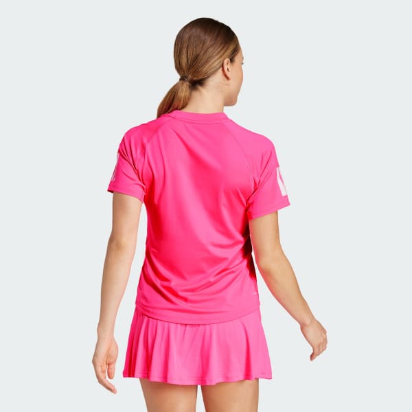 Rosa Playera Club 3 Franjas Tennis Climacool
