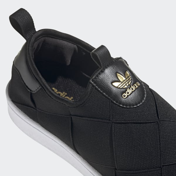 adidas superstar slipon black