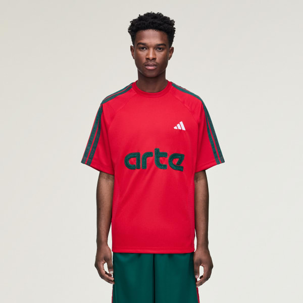 Czerwony Koszulka adidas x Arte Antwerp