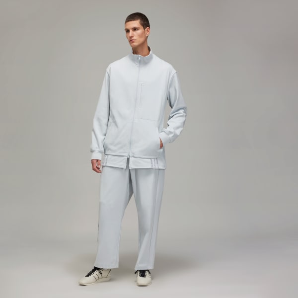 Grey Y-3 3-Stripes Relaxed Track Top