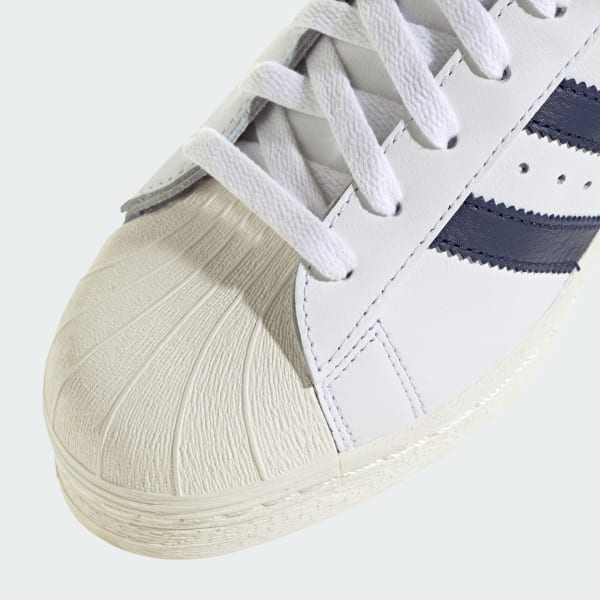 Adidas superstar white detail hot sale
