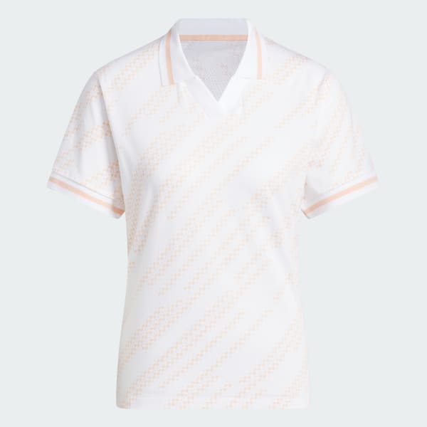 White Go-to Printed Polo Shirt