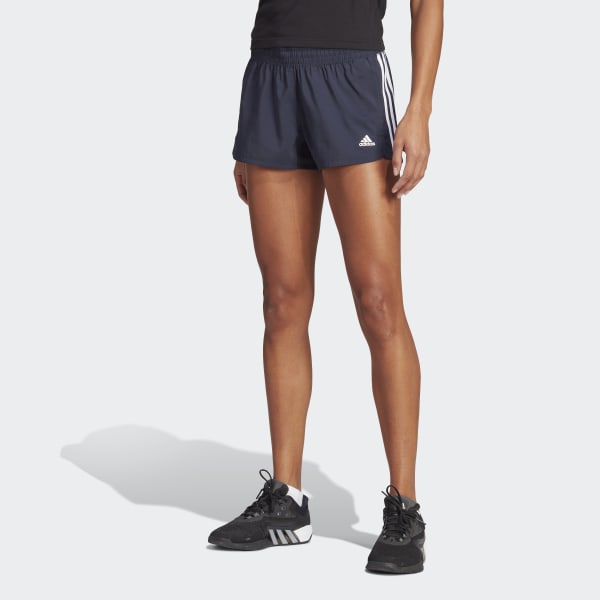 adidas Pacer 3-Stripes Woven Shorts - Blue | Women's Training | adidas US