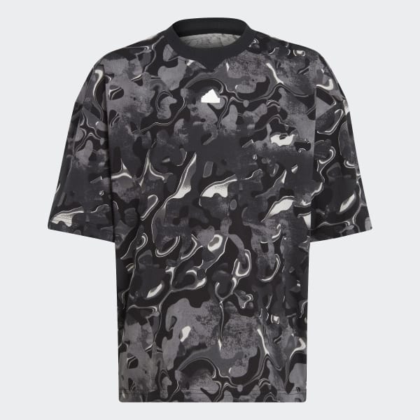 Grijs Future Icons Allover Print T-shirt Kids