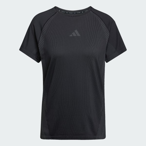 Zwart Seamless Knitted T-shirt