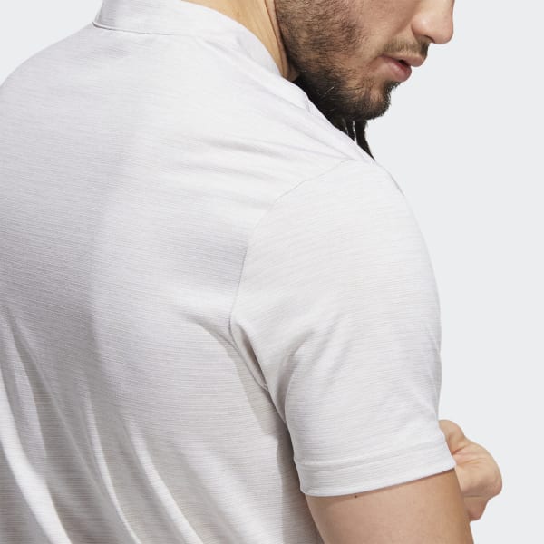 Beige Textured Stripe Polo Shirt