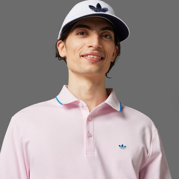 Pink Originals Twistknit Trefoil Polo Shirt