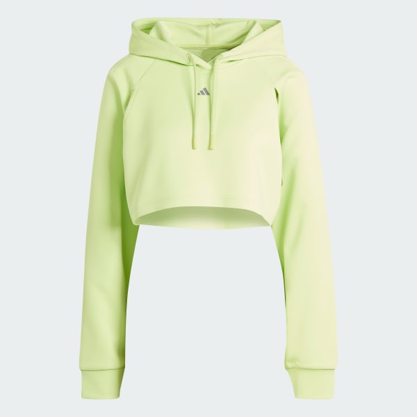 Verde Buzo Corto con Capucha de Entrenamiento HIIT AEROREADY