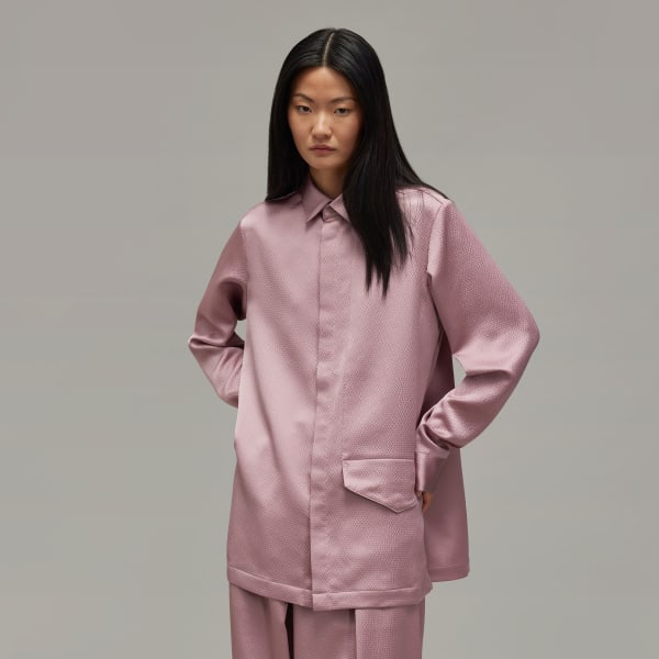 Purple Y-3 Tech Seersucker Shirt