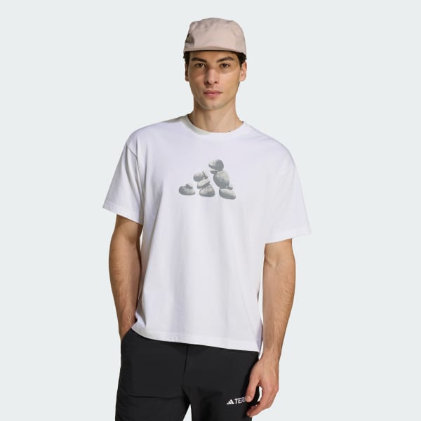 Blanco POLERA GRAPHIC TERREX ROCKS LOGO
