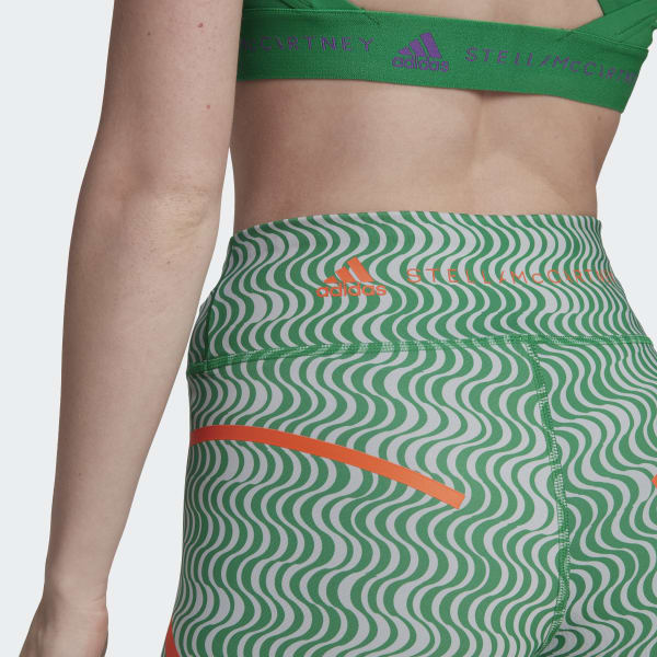 Zielony adidas by Stella McCartney TruePurpose Printed Training Leggings