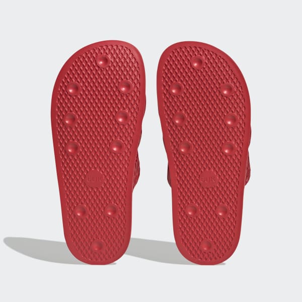 adidas Adilette Essential Slides Red adidas UK