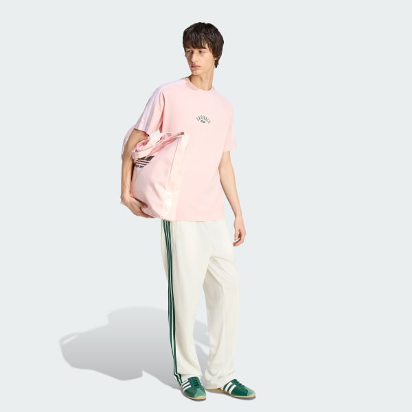 Pink ADIDAS ORIGINALS - WASHED GRAPHICS RINGER TEE