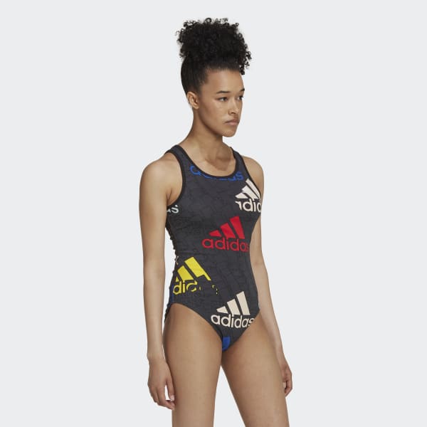 Grey Essentials Multi-Colored Logo Bodysuit GE885