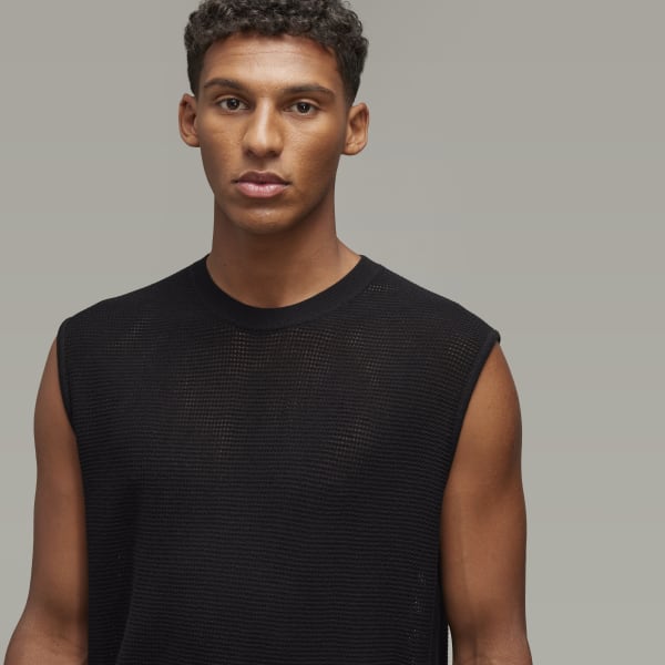 アディダス Y-3 GRAPHIC KNIT VEST - ブラック | アディダス