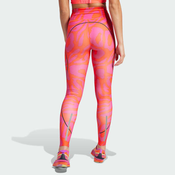 Naranjo Calzas Largas de Running TruePace adidas by Stella McCartney Tiro Medio