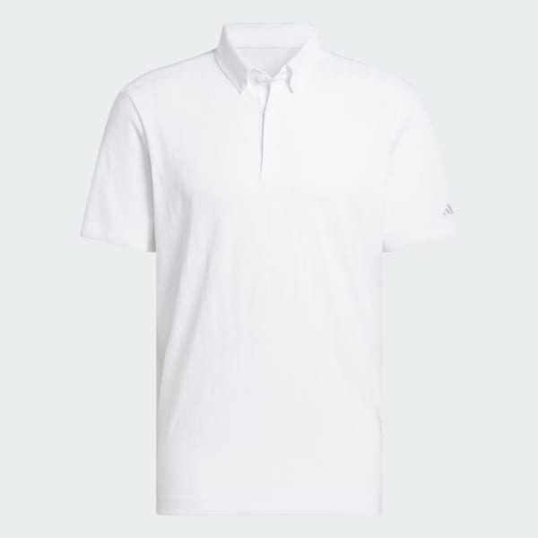 White Go-to Textured Polo Shirt