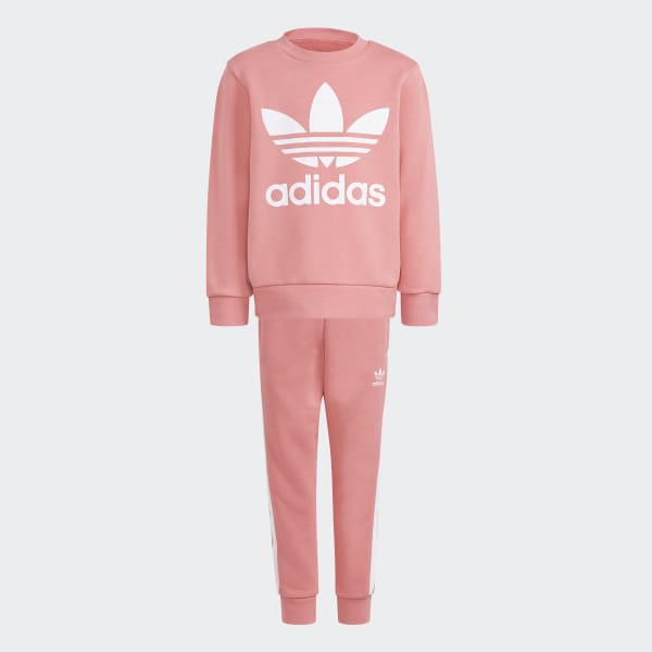adidas Crew Sweatshirt Set Pink adidas New Zealand