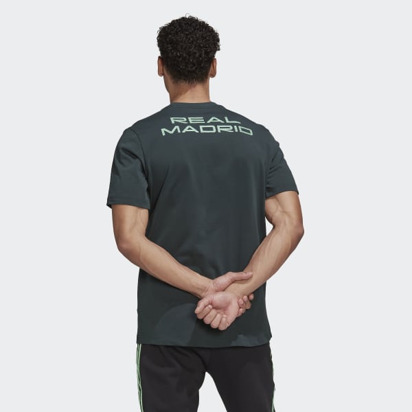 zelená Tričko Real Madrid Tiro 21 Lifestyler Heavy Cotton ZJ780